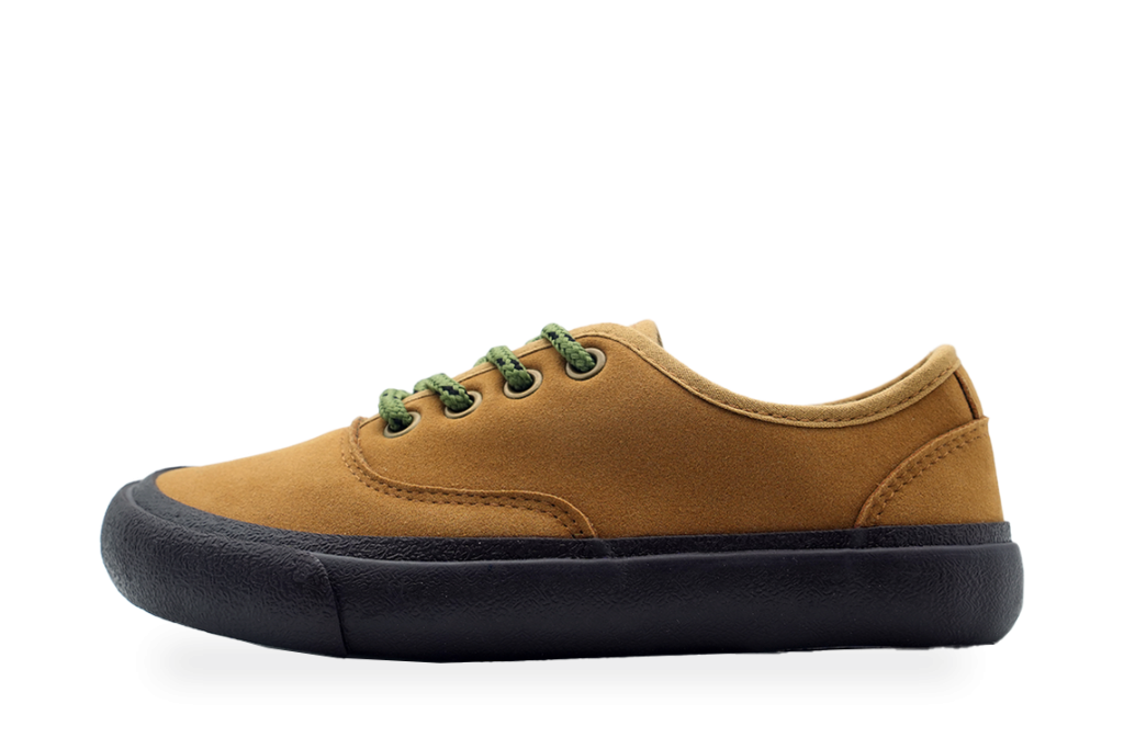 Tan Canvas Skate Sneaker with Contrast Laces - view 1