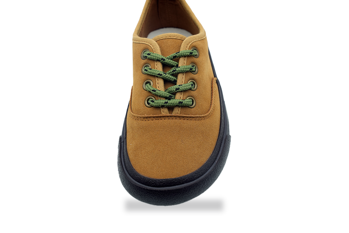 Tan Canvas Skate Sneaker with Contrast Laces - view 2