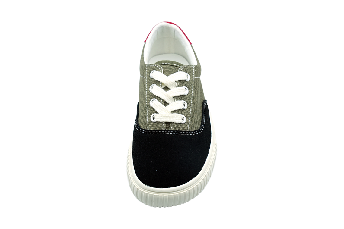 Olive & Black Canvas Skate Sneaker - view 2