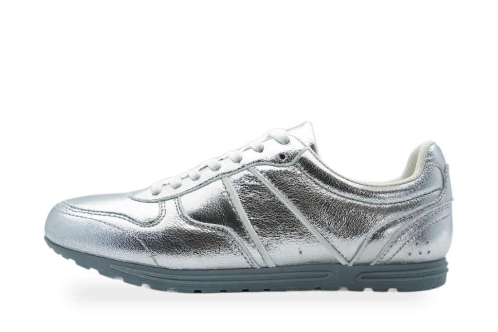Silver Metallic Retro Sneaker