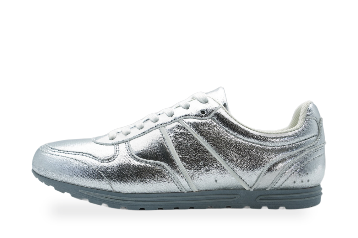 Silver Metallic Retro Sneaker