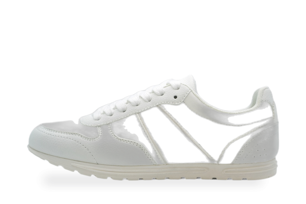 White Leather Retro Sneaker