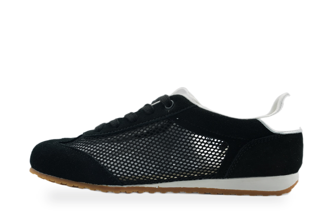 Black Mesh Retro Sneaker
