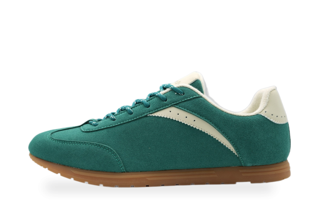 Teal Suede Retro Running Shoe