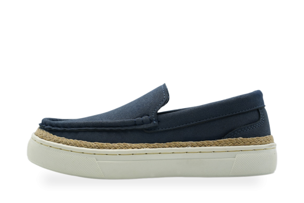 Kids' Navy Platform Slip-On Loafer
