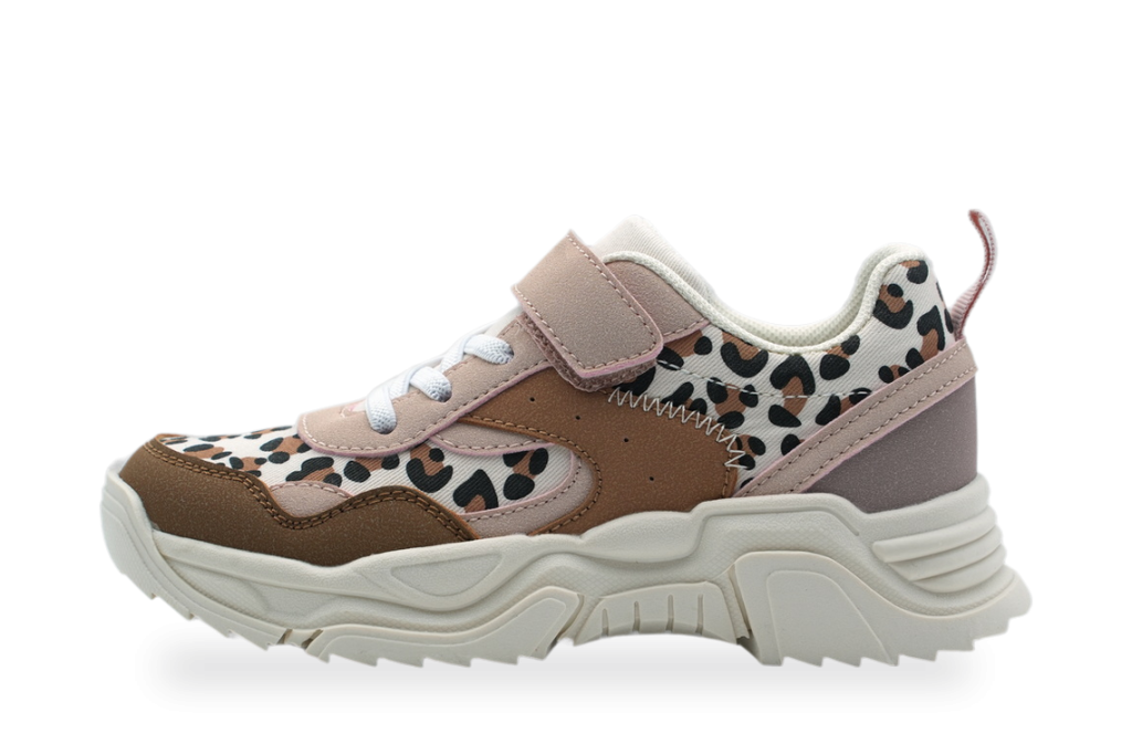 Girls' Leopard Print Chunky Sneaker